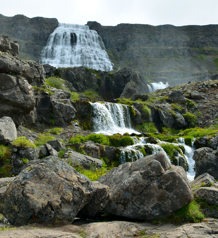 Image of Dynjandi (or Fjallfoss) waterfall in Iceland