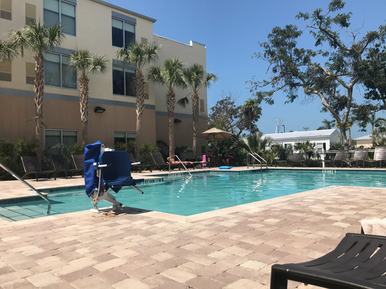 An image of a swimming pool in the Florida Keys