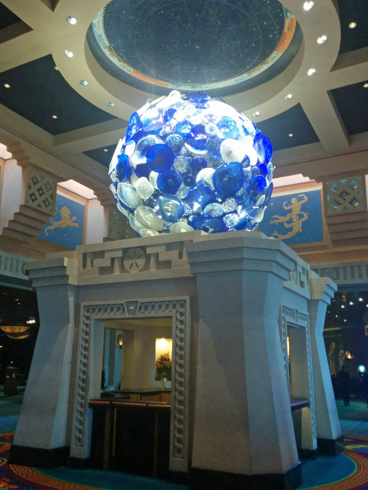 An image of glass art at the Atlantis Resort, Paradise Island, Bahamas