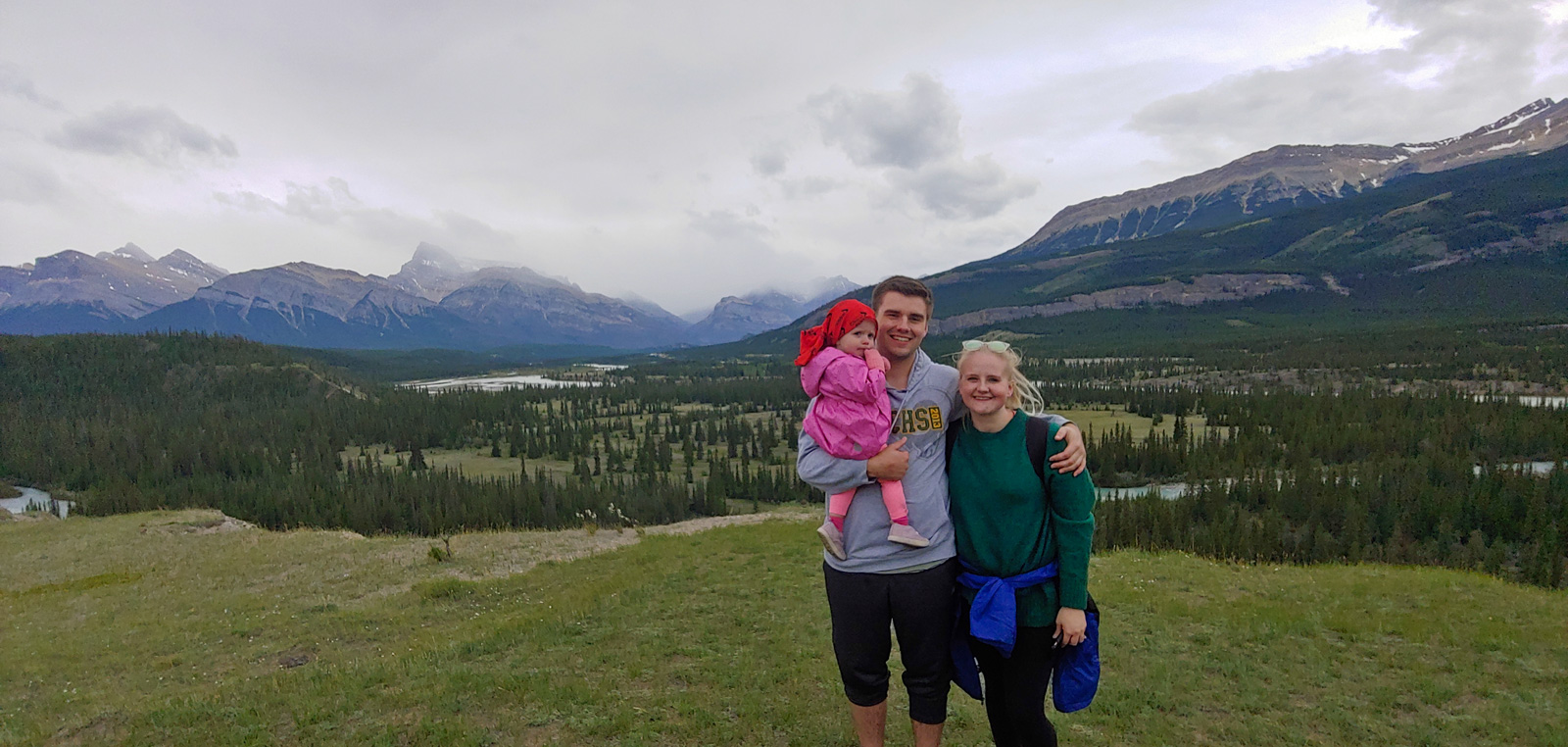 Image of Family in Siffleur Meadow