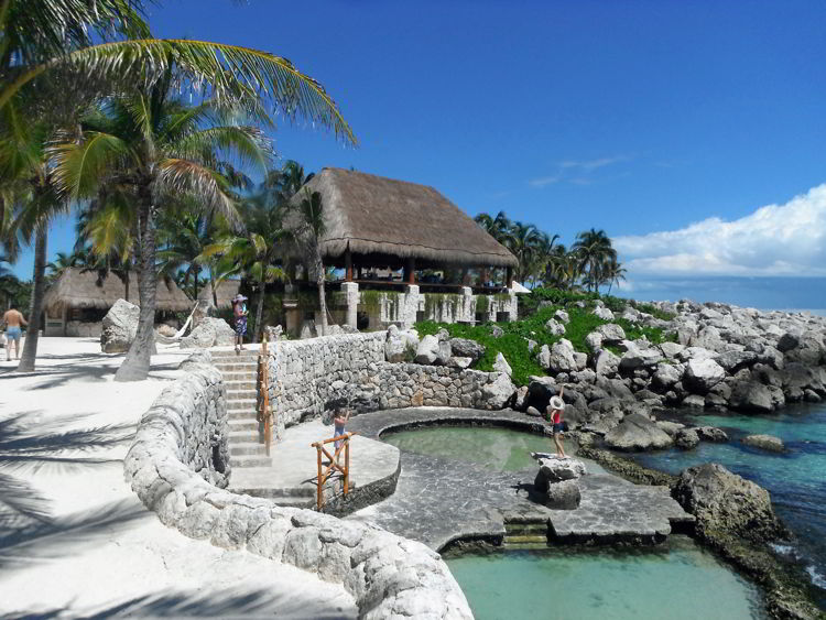 An image of the pools at Occidental Xcaret resort in Riviera Maya, Mexico - all inclusive family resorts