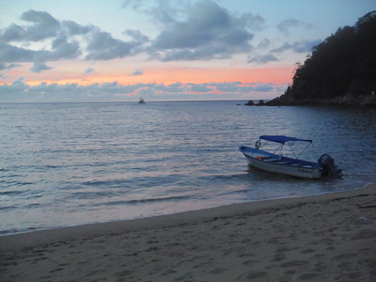 An image of sunset on Yelapa Beach in Jalisco, Mexico