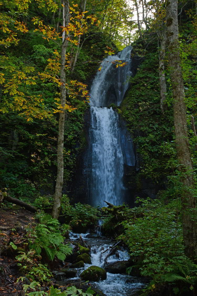 Image of a Kumoi no Taki Waterfall on Oirase Stream near Aomori, Japan - Lake Towada and Oirase Stream