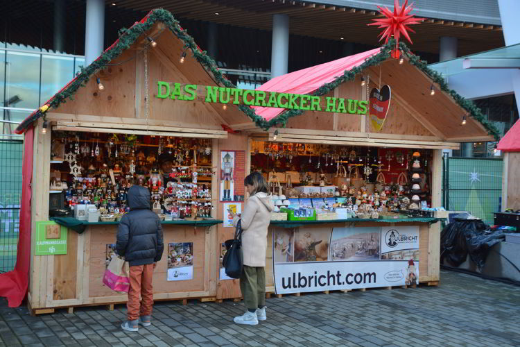 An image of a nutcracker stand at the Vancouver Christmas Market in Vancouver, BC Canada - Vancouver Christmas Lights