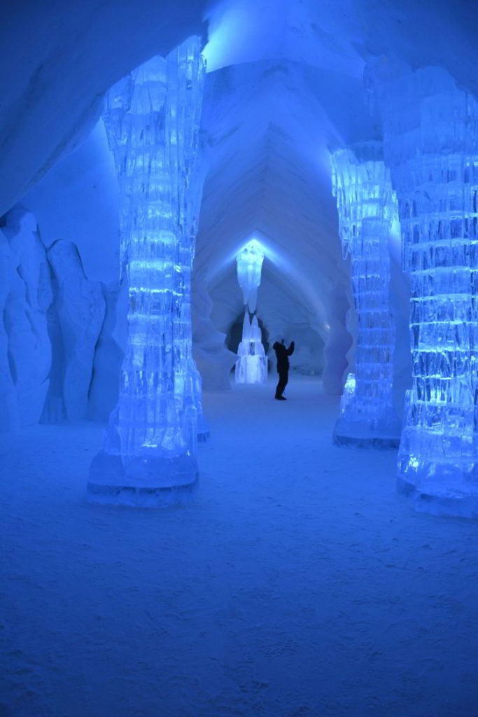 An image of the ice hotel in Quebec, Canada - Quirky accommodation