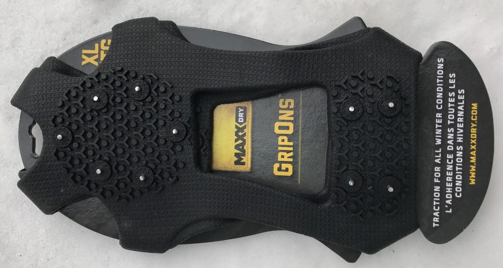 An image of MaxxDry Gripons ice cleats in Canadian Tire - Microspikes for hiking review