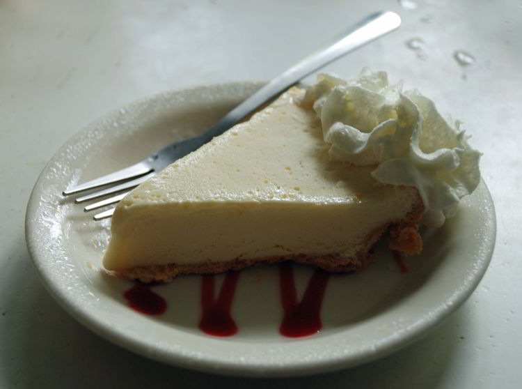 An image of the key lime pie at Cabbage Key Inn and Restaurant in Florida - Cabbage Key cheeseburger in paradise
