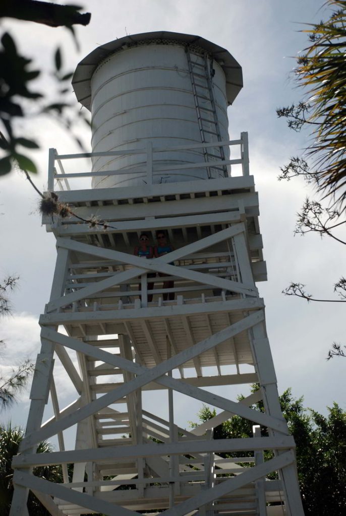 An image of the Cabbage Key water tower in Cabbage Key, Florida - cheeseburger in paradise