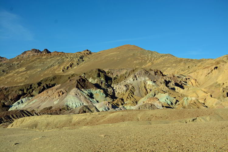 An image of Artist's Palette in Death Valley National Park in California - visiting Death Valley
