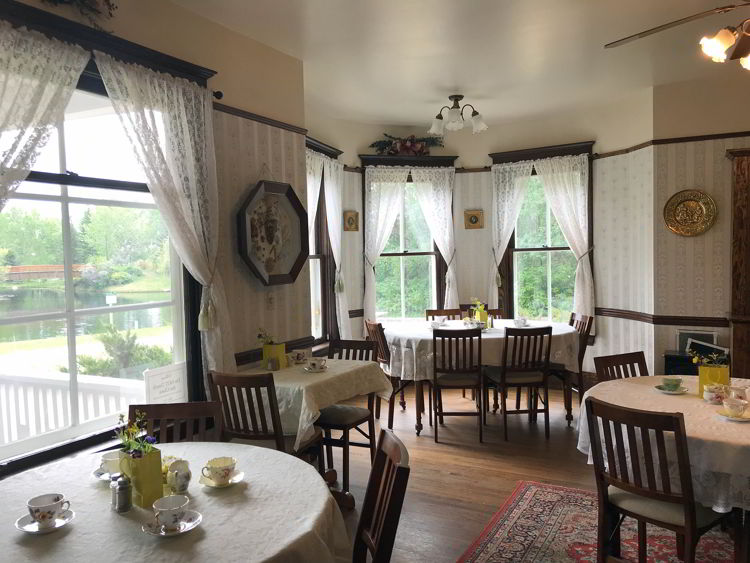 An image of the inside of Cronquist House in Red Deer, Alberta, Canada. 