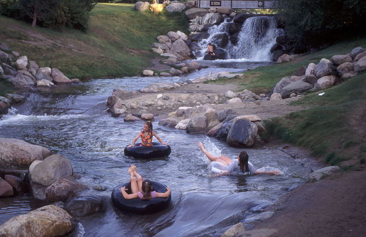 An image of Discovery Canyon water park in Red Deer, Alberta, Canada. 