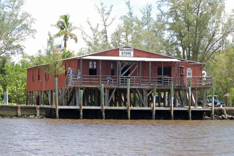 An image of the Smallwoods store in Chokoloskee Island, Florida. 