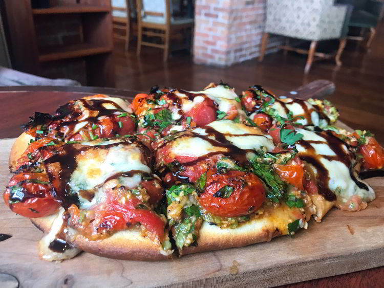 An image of the bannock bruschetta at St. Eugene Golf Resort & Casino.