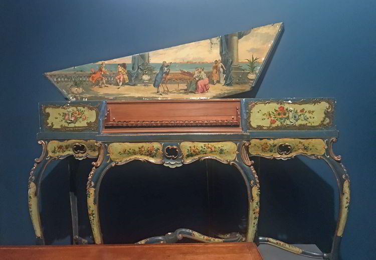An image of the oldest item in the National Music Centre collection, a 1560 Italian Virginal. 