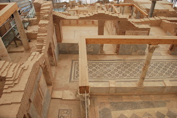 An image of the Terrace Houses in Ephesus, Turkey.