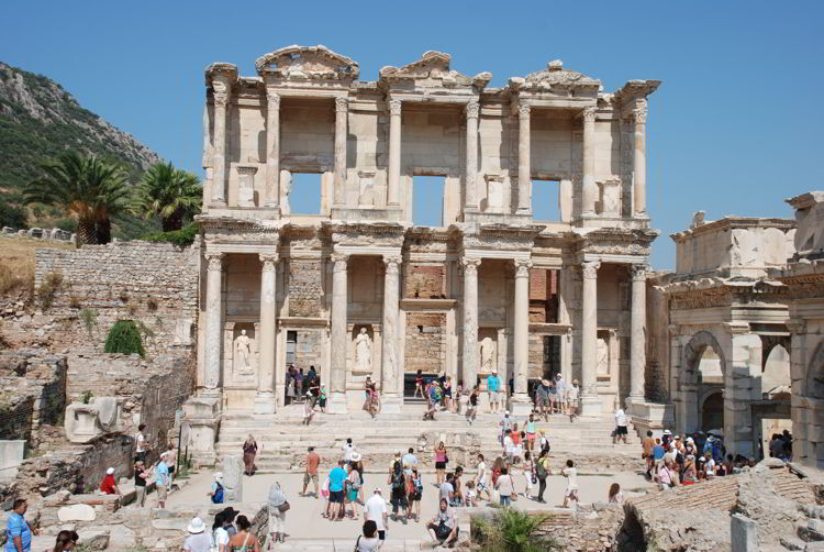 An image of the library of Celsus in Ephesus, Turkey - Ephesus tour