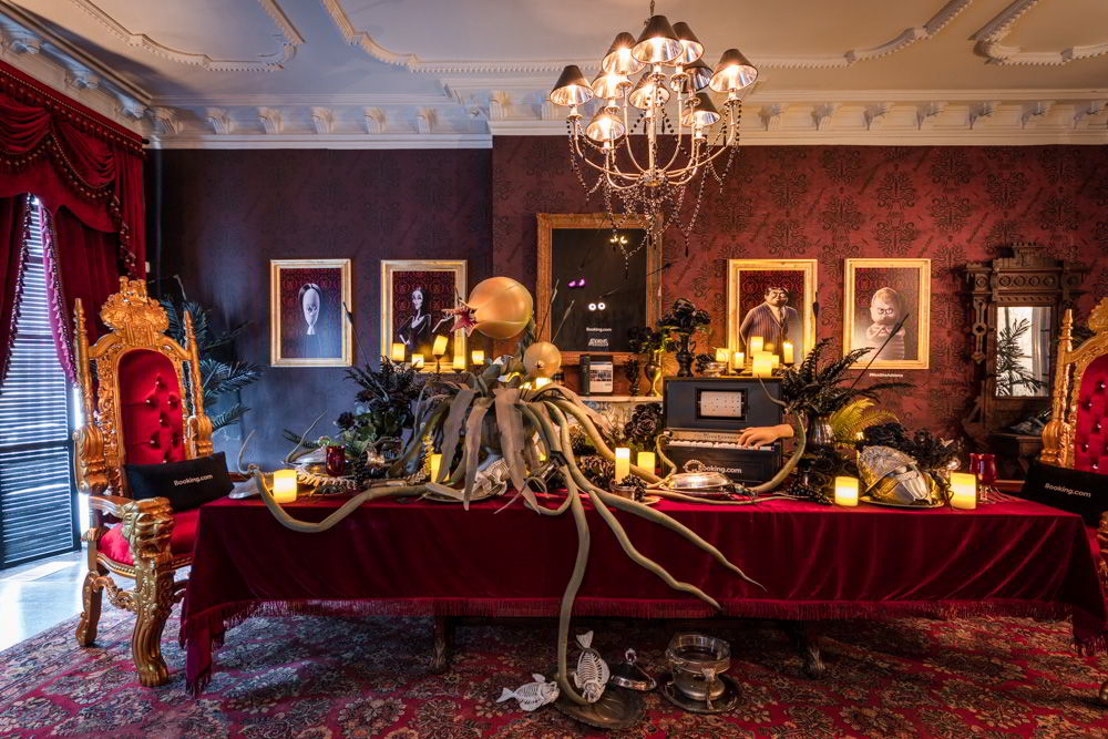 An image of the Adams Family Mansion is one of the unique experiences on offer from Booking.com