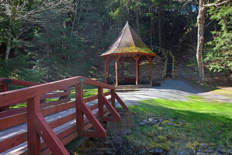 An image of the gazebo inside Victoria Park in Truro, Nova Scotia - Things to do in Truro. 