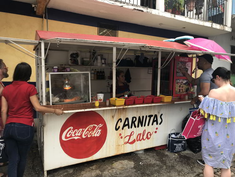 An image of Carnitas Lalo in Puerto Vallarta, Mexico. 