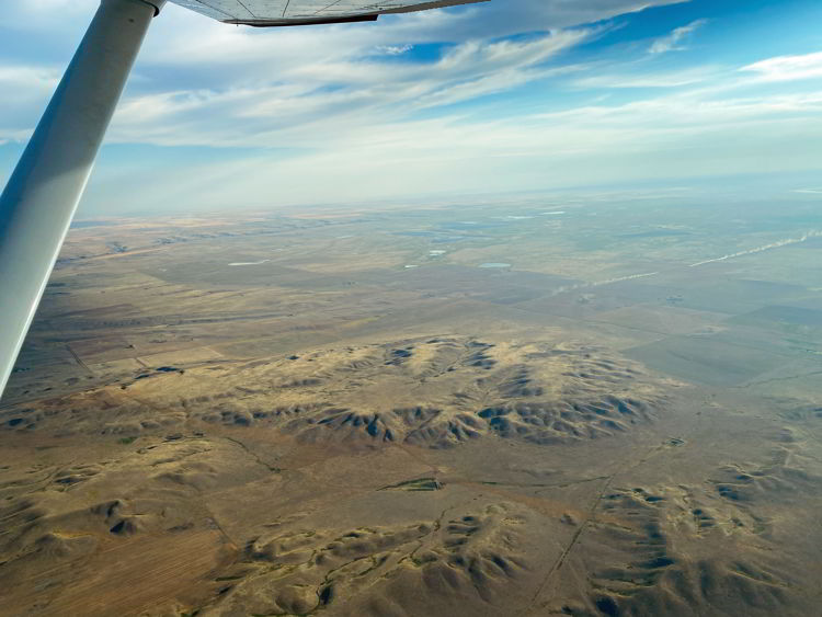 An image of a formation that might be the Badlands Guardian. 