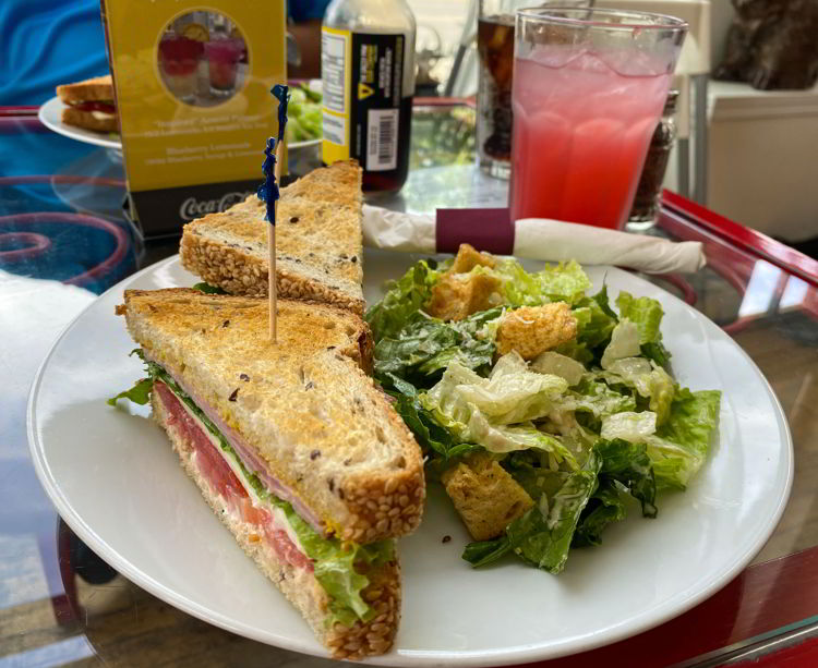 An image of a sandwich from the Inspire Cafe in Medicine Hat, Alberta, Canada. 