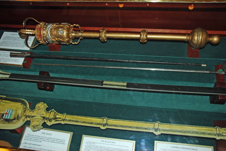 An image of Alberta's first mace. 