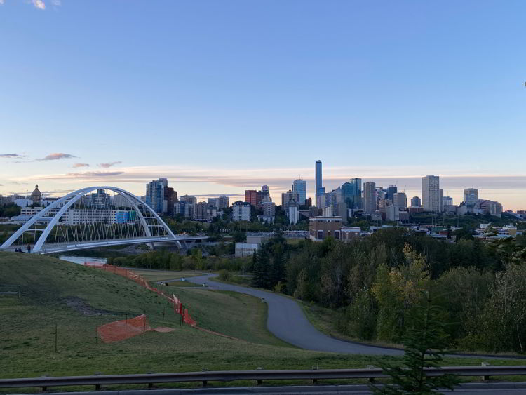 An image of the Edmonton River Valley.