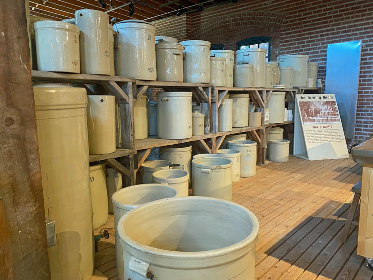 An image of clay pots at the MedAlta Museum in Medicine Hat, Alberta, Canada. 