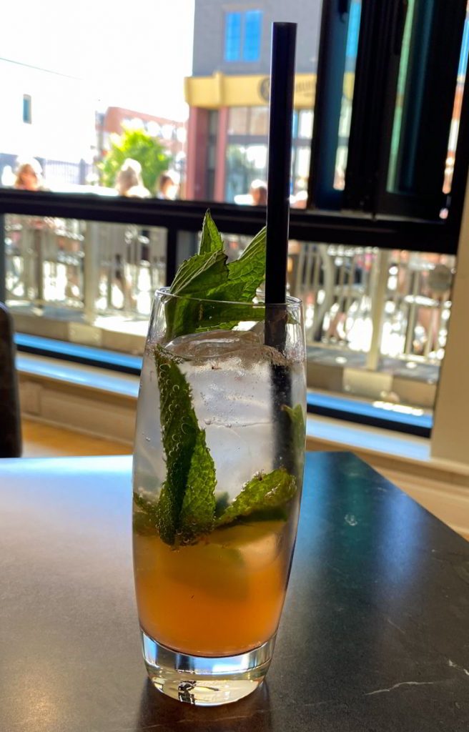 An image of a virgin Mojito at the Mezz in Medicine Hat, Alberta, Canada. 