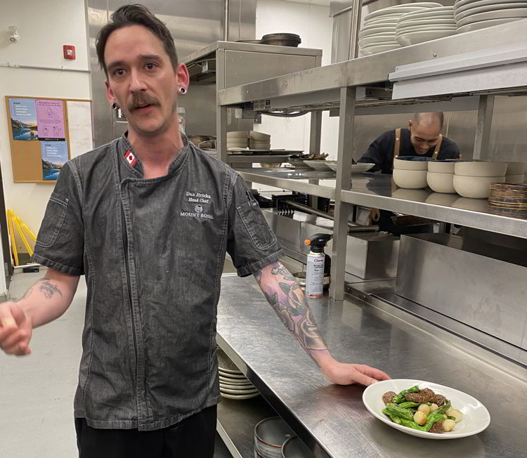 An image of Dan Jiricka, head chef of Brazen restaurant in Banff, Alberta, Canada. 