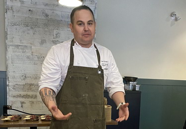 An image of chef Scott Hergott, executive chef of the Banff properties owned by Pursuit in Banff, Alberta, Canada. 