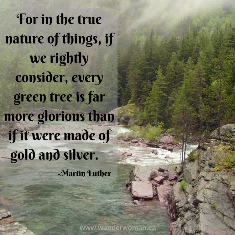 An image of a beautiful mountain river in Glacier National Park, Montana, USA. Meaningful quotes about nature - Martin Luther An image of a beautiful mountain river in Glacier National Park, Montana, USA. Meaningful quotes about nature - Martin Luther