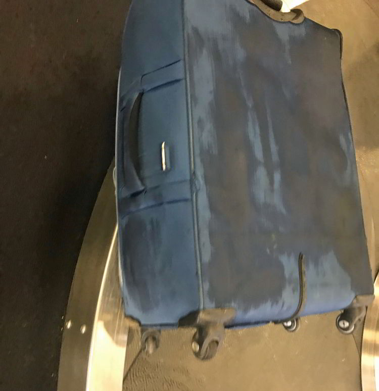 An image of a wet bag - Swoop Airlines review