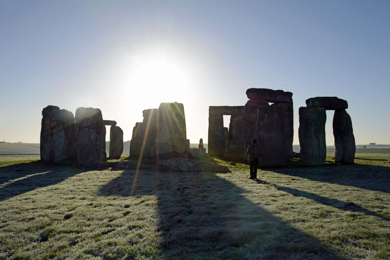 An image of the sunrise at the Stonehenge site in the UK - Stonehenge inner circle tours