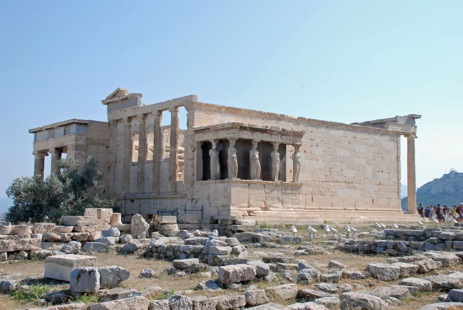 An image of the Temple of Erechtheion in Athens, Greece. - acropolis virtual tour