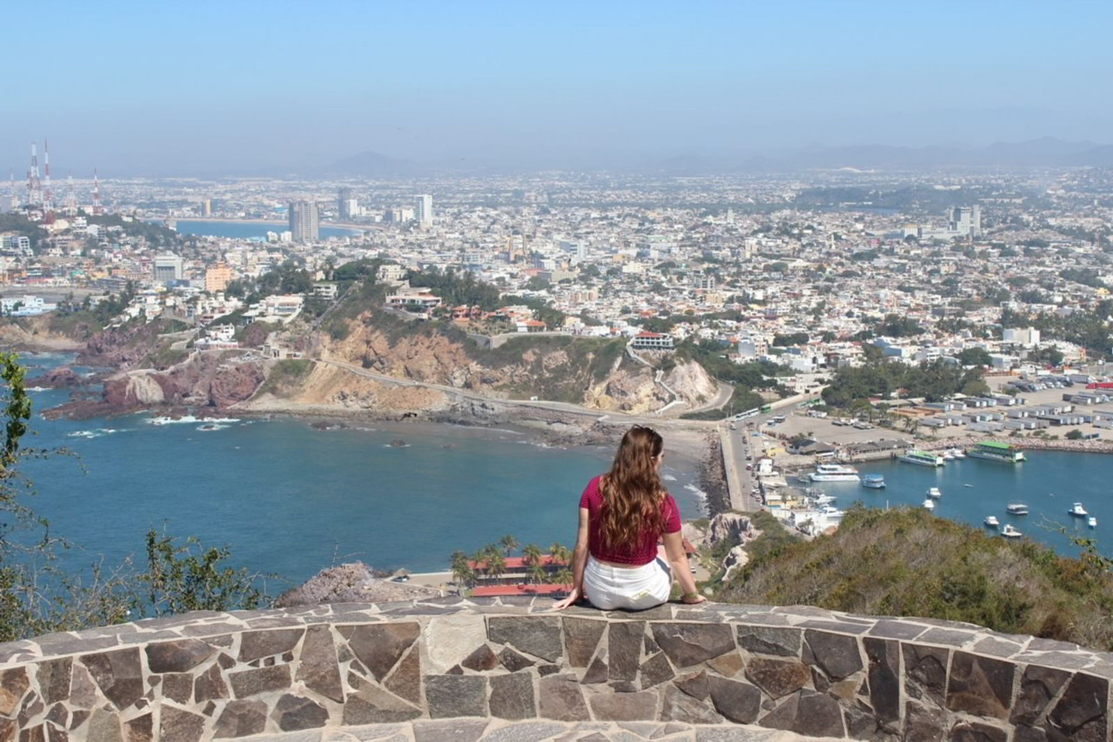 An image of the view from the top at El Faro Mazatlan hike in Mexico.