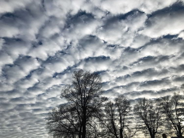 An image of cumulus clouds near Kanab, Utah, USA. 