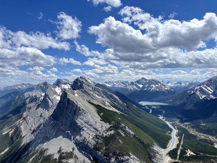 The view from the top of East End of Rundle Trail in Kananaskis.