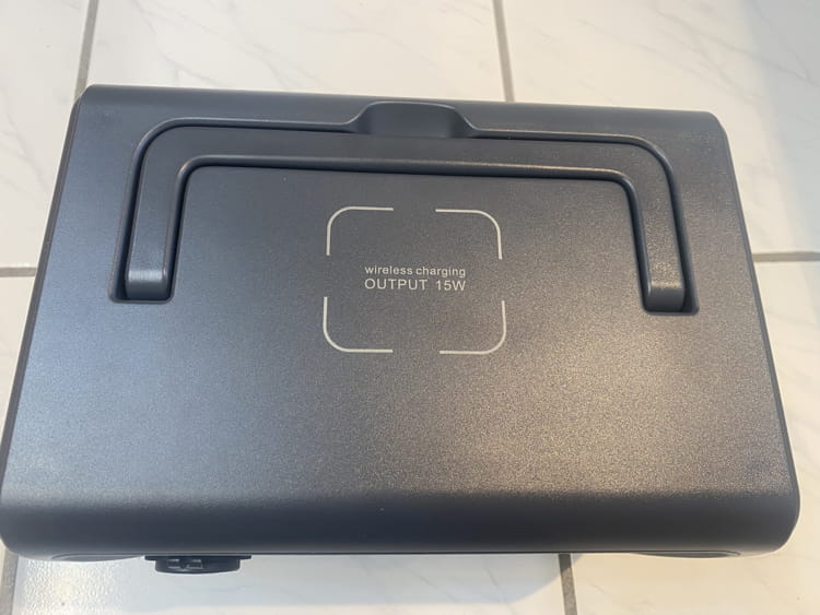 An image of the top of the Bluetti Power Station model EB3A CPAP Backup Battery