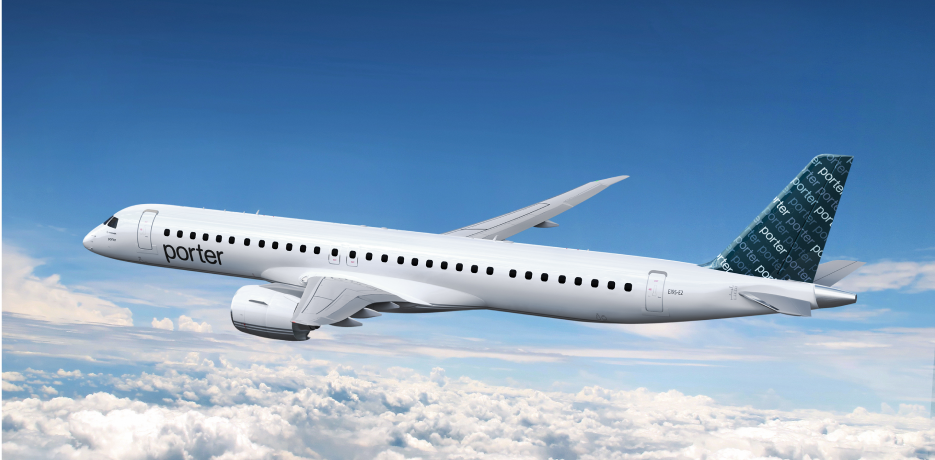 Porter Airplane in sky