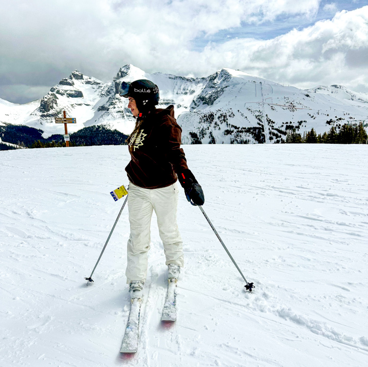 skiing at sunshine banff 