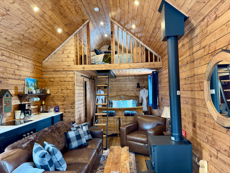 cabin interior river retreat kananaskis
