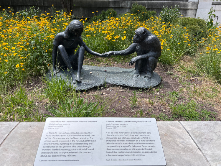 statue chicago's lakefront