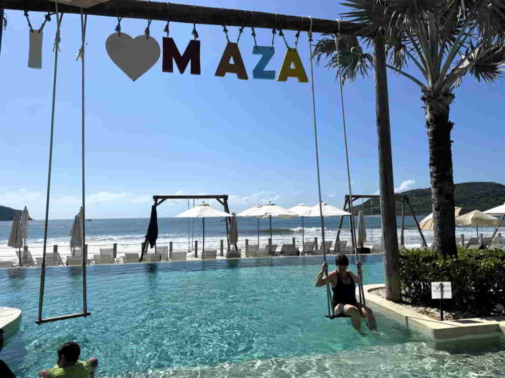 An image of the Shekinnah Beach Club in Mazatlan, Mexico. 