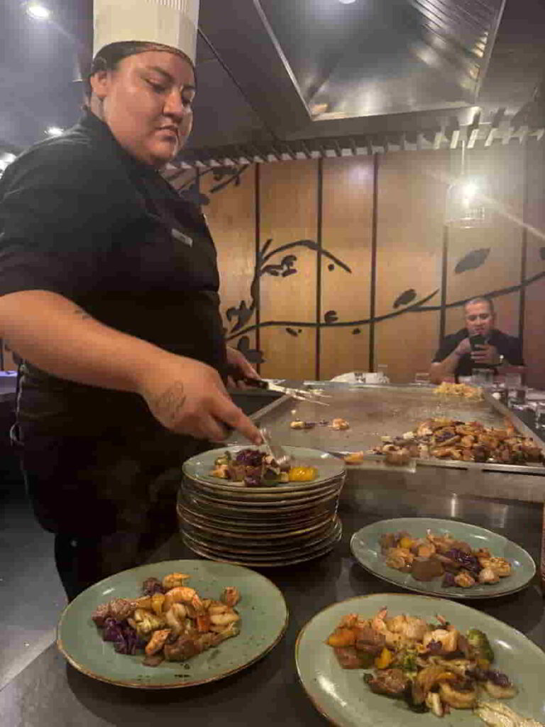 An image of the Tepanyaki restaurant at Delta Hotels Riviera Nayarit.